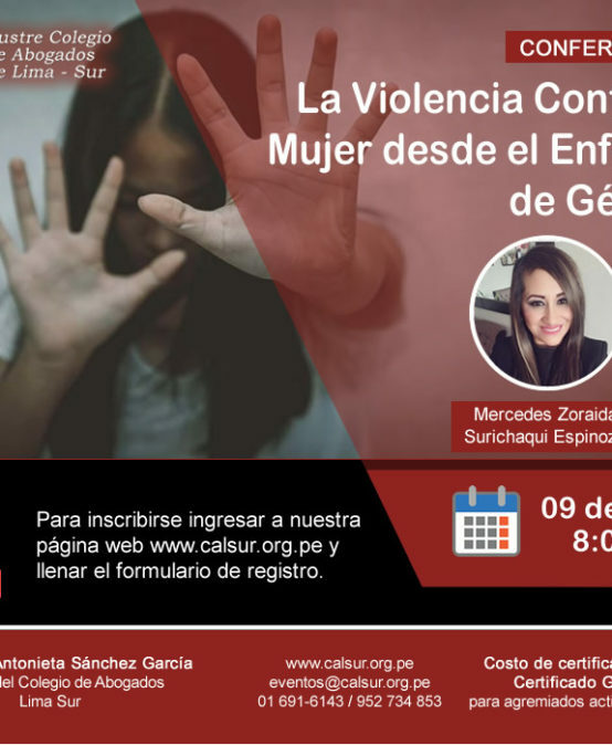 Conferencia La Violencia Contra la Mujer desde el Enfoque de Género