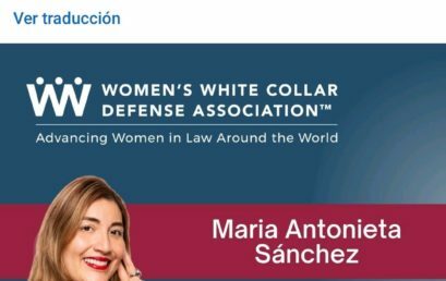 Congratulaciones que la “Women’s White Collar Defense Association” realiza a la Decana del CALSUR