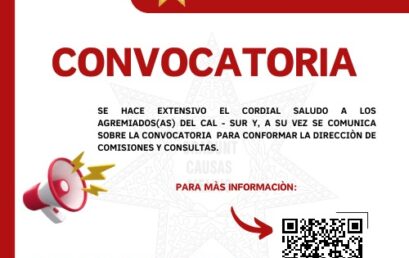 Convocatoria para Conformar la Dirección de Comisiones y Consultas