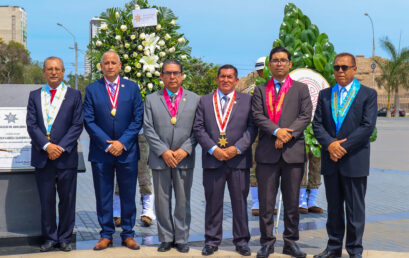 CALSUR participó en  en la Develación de la Estatua de Francisco García Calderón Landa