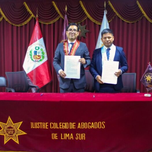 El Ilustre Colegio de Abogados de Lima Sur y el Ilustre Colegio de Abogados de Apurimac, suscriben acuerdo de cooperación institucional