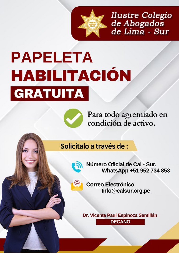 Papeleta de Habilitación Gratuita