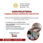 Convocatoria – Consultorios Jurídicos Gratuitos